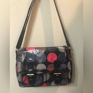 Boden Anthropology Oiled Canvas Dot Messenger Bag